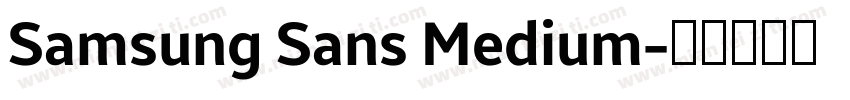 Samsung Sans Medium字体转换